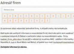 Adresář firem Nové Město nad Metují