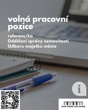 Oznámení o vyhlášení výběrového řízení - referent/ka OSN 1