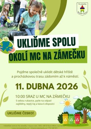 Ukliďme spolu okolí MC na Zámečku