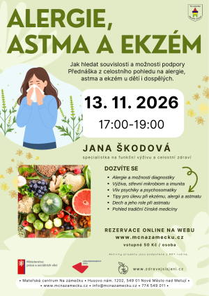 ALERGIE, ASTMA A  EKZÉM