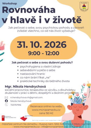 ROVNOVÁHA V HLAVĚ I ŽIVOTĚ